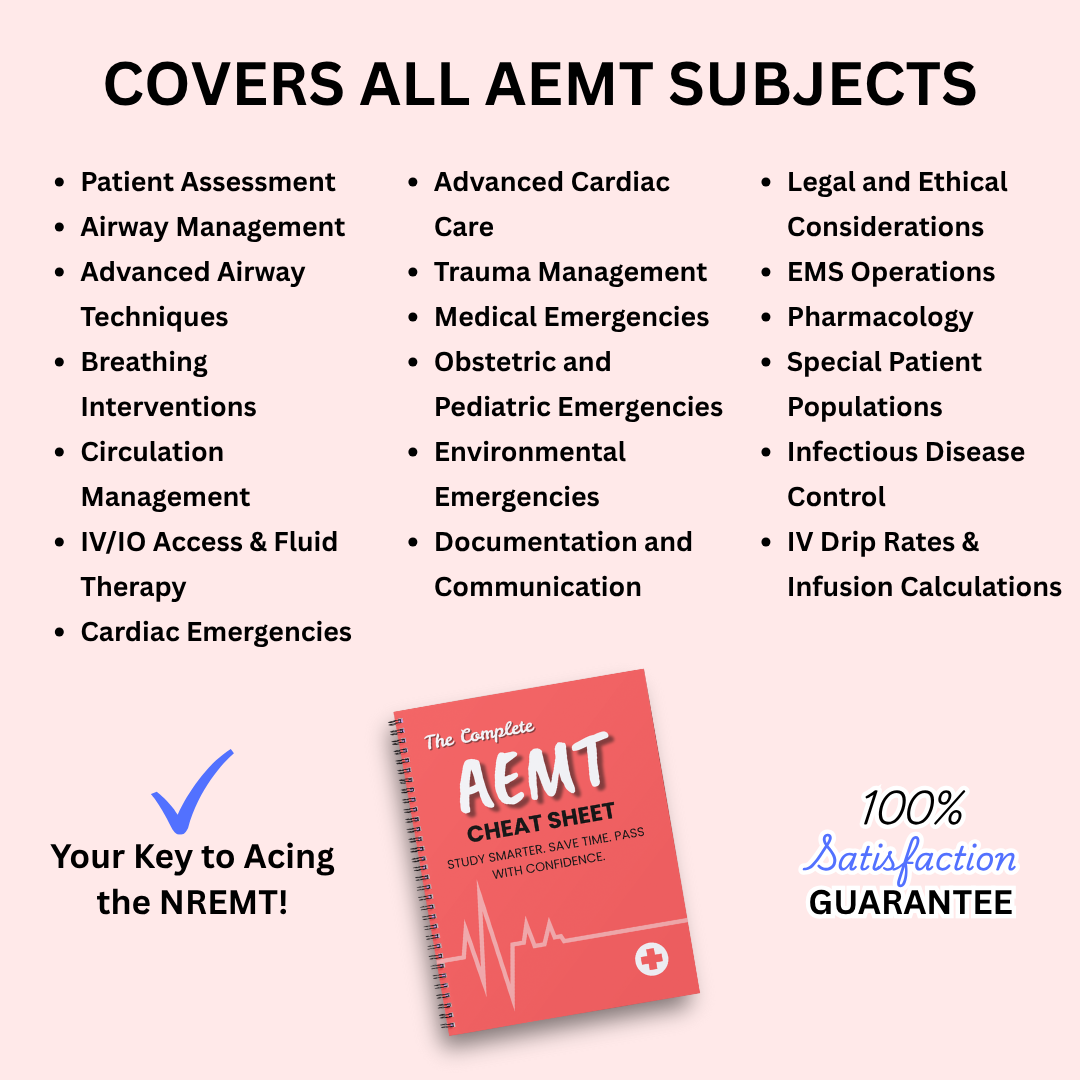 The Complete AEMT Cheat Sheet